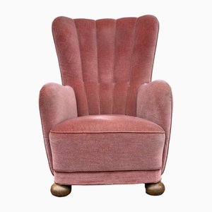 Vintage Danish Art Deco Lounge Chair, 1940s