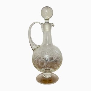 Antique Victorian Glass Ewer, 1880