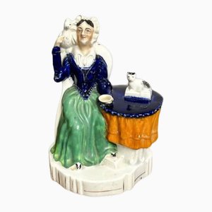 Figura vittoriana antica del gruppo Staffordshire, 1880