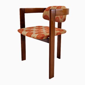 Italian Wooden Armchairs, 1960s, Set of 6