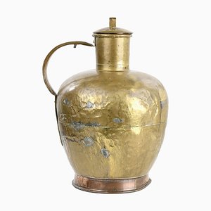 Vaso vintage dorato in ottone