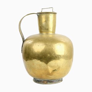 Goldene Vintage Vase aus Messing