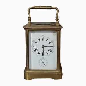 Small French Gold Plated Brass Clock