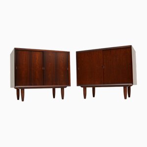 Vintage Danish Side Cabinets attributed to Poul Cadovius, 1960s, Set of 2
