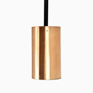Lámpara colgante italiana de cobre, años 60