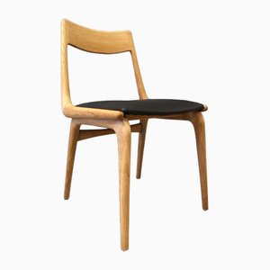 Silla de comedor modelo 370 Boomerang de roble de Alfred Christensen para Slagelse Møbelværk, Dinamarca, años 60