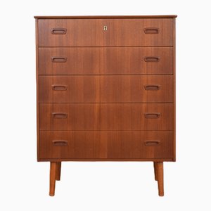 Mid-Century Danish Teak Chest of Drawers, 1960s