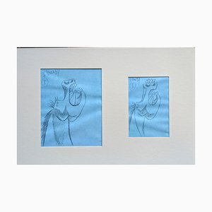Pablo Picasso, Horses: Two Preparatory Sketches for Guernica, Lithographie