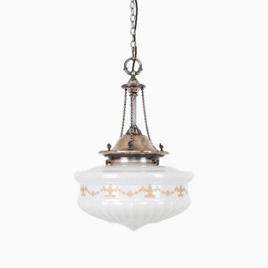 Vintage Opaline Pendant Light