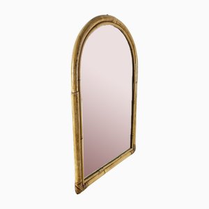 Vintage Mirror with Bamboo Frame, Italy, 1970s