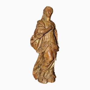 Limewood Figure of Saint, Late 18th Century