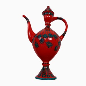 Carafe Mancioli Genie en Céramique avec Bouchon, Italie, 1960s