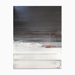 Benoit Guerin, La barque rouge, 2024, Acryl auf Leinwand
