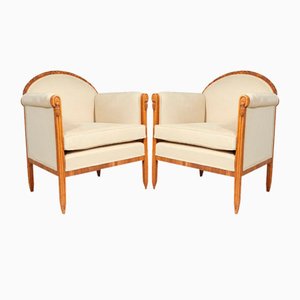 French Art Deco Armchairs by Paul Follot, 1925, Set of 2