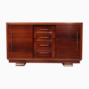 French Art Deco Sideboard with Sliding Doors, 1930s