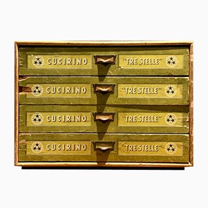 Vintage Cucirino Tre Stelle Display Chest of Drawers, Italy 1950