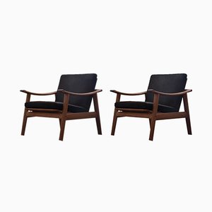 Dänische Spade Stühle aus Teak im Stil von Finn Juhl, 1960er, 2er Set