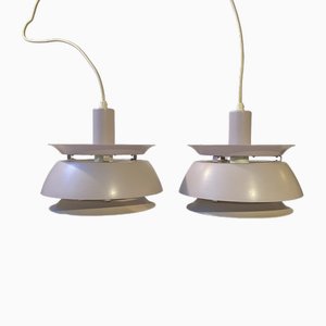 Mid-Century Danish Purple Ceiling Lamps from Vitrika, 1970s, Set of 2