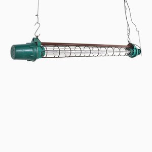 Lámpara colgante industrial vintage de tubo led regulable, años 70