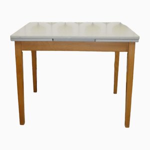 Ausziehbarer Küchentisch aus Holz & Formica, 1950er