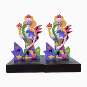 Figurines en Porcelaine par Ambrogio Pozzi pour Ritzenhoff, 2004, Set de 2