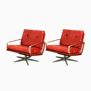 Mid-Century Swivel Lounge Chairs, Germany, 1960s, Set of 2