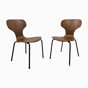 Dänische Mid-Century Stühle aus Schichtholz, 1950er