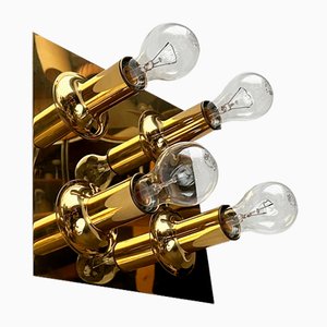 Mid-Century German Space Age Brass Ceiling or Wall Lamp from Cosack, 1960s