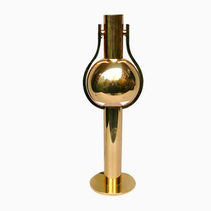 Vintage Space Age Table Lamp in Brass, 1970s