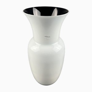 Murano Opalino Glas Vase von Carlo Nason für Made Murano Glass