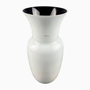 Murano Opalino Glass Vase by Carlo Nason