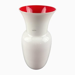 Murano Opalino Glass Vase by Carlo Nason
