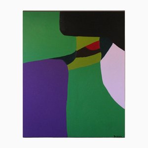 Bodasca, Composition Violette CC06, Peinture Acrylique sur Toile
