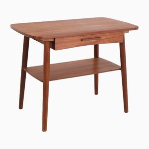 Dänischer Mid-Century Beistelltisch aus Teak, 1950er