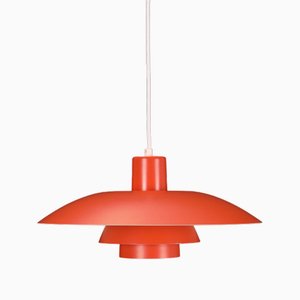Lampe à Suspension PH 4-3 Orange par Poul Henningsen pour Louis Poulsen