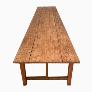 Tavolo da laboratorio dritto in legno