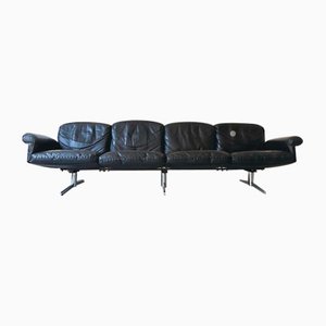 DS-31 4-Seater Lounge Sofa in Leather from de Sede, Switzerland, 1960s
