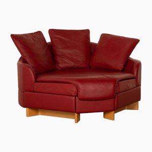 Corner Chair in Red Leather from Stressless