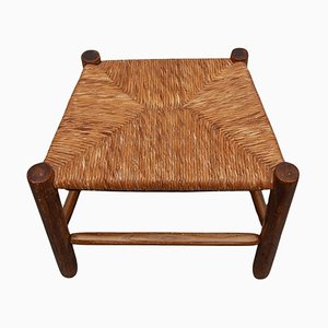 Antique French Dordogne Stool attributed to Charlotte Perriand for Robert by Charlotte Perriand, 1950s