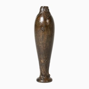 Jugendstil Vase aus Bronze von Gerda Backlund, 1890er