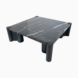 Jumbo Coffee Table in Black Marble attributed to Gae Aulenti for Knoll Inc., 1960s