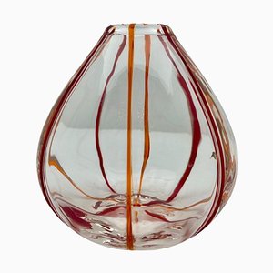 Art Nouveau Vase in Glass attributed to Pallme Konig & Hagel, Austria, 1930s