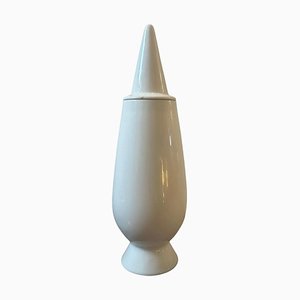 Modern White Porcelain Vase by Alessandro Mendini for Alessi Tendentse, 1990s