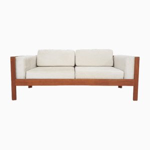 Skandinavisches Modernes Sofa aus Teak & Boucle, 1960er