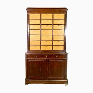 French Louis Philippe Office Filing Cabinet in Mahogany, 1850