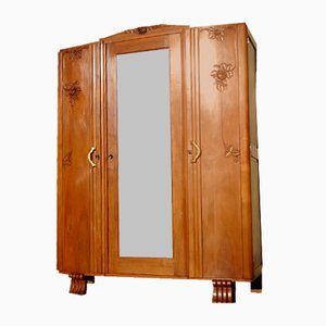 Large Art Deco Walnut Cabinet