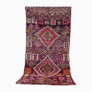 Vintage Berber Purple Boujaad Rug, 1990s