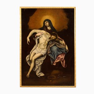 Artista spagnolo, La pietà, 1750, Olio su tela