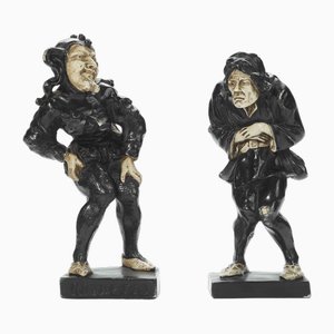 Statuette vintage, set di 2