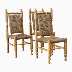 Side or Dining Chairs by Adrien Audoux & Frida Minet, 1970s, Set of 3